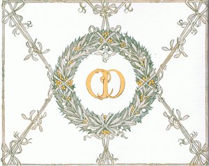 Innenseitengestaltung, aus Der magische Fischknochen, veröffentlicht von Warne & Co, um 1940 von Francis Donkin Bedford
