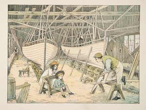 Der Schiffbauer, aus Vierundzwanzig Arbeiter, veröffentlicht 1900 von Francis Donkin Bedford