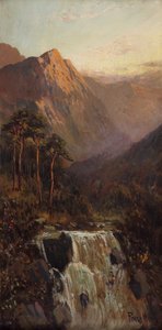 Wasserfall und Berg, Bodhyfryd von Francis E. Jamieson