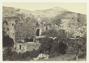 Banias, das antike Caesaria, Philippi, 1857 von Francis Frith