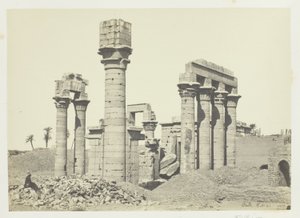 Kleopatras Tempel in Erment, nahe Theben von Francis Frith