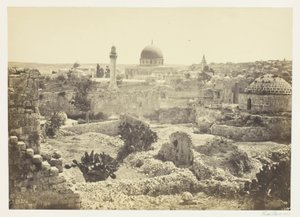 Jerusalem von der Stadtmauer aus von Francis Frith