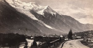 Panoramablick auf Chamonix-Mont Blanc, in Frankreich