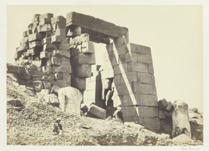Der Granitpylon, Theben von Francis Frith