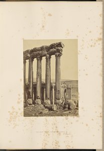 Die großen Säulen und kleinerer Tempel, Baalbek