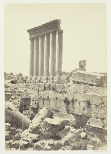 Die großen Säulen von Baalbek, 1857