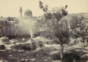 Die Moschee von Omar, Jerusalem, 1857