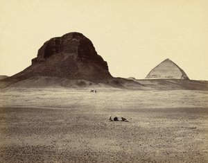 Die Pyramiden von Dahshoor, von Osten