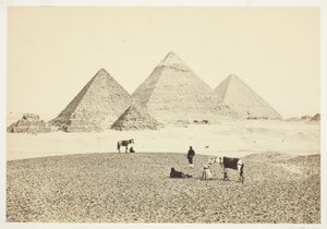 Die Pyramiden von El Geezeh, vom Südwesten