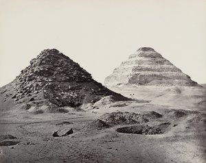 Die Pyramiden von Sakkara von Nordosten von Francis Frith