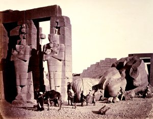 Das Rameseum von El-Kurneh, Theben, erste Ansicht
