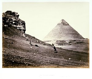 Die zweite Pyramide von Südosten von Francis Frith