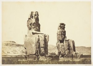 Die Statuen von Memnon von Francis Frith