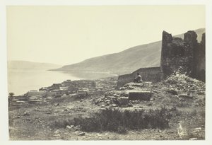 Die Stadt und der See von Tiberias, vom Norden, 1857 von Francis Frith