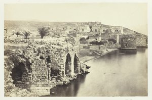 Die Stadt und der See von Tiberias, vom Süden von Francis Frith