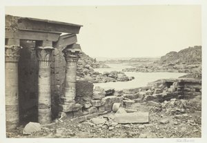 Blick von Philae, Blick nach Norden, 1857 von Francis Frith