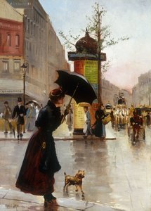Pariser Straßenszene, 1890