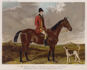 Mr. Charles Davis, Huntsman der Royal Buckhounds von Francis Grant