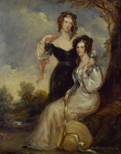 Die Gräfin von Chesterfield und die ehrenwerte Mrs. George Anson, Töchter von Cecil, dem ersten Lord Forester