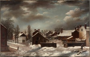 Winterszene in Brooklyn