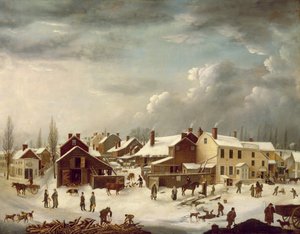 Winterszene in Brooklyn, ca. 1817-20