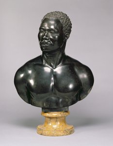 Büste eines Mannes (schwarzer Kalkstein und gelber Marmor)