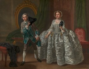 David Garrick und Mrs. Pritchard in Benjamin Hoadleys "The Suspicious Husband"