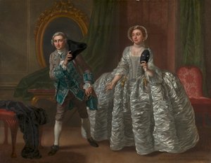 David Garrick und Mrs. Pritchard in Benjamin Hoadleys "The Suspicious Husband" von Francis Hayman