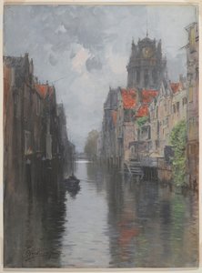 Hinter der Groote Kerk, Dordrecht, ca. 1880er