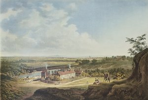 Ein Blick auf Hampstead Heath in Richtung London, 1804 von Francis James Sarjent