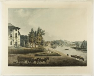 Ein Blick flussaufwärts zur Richmond-Brücke
