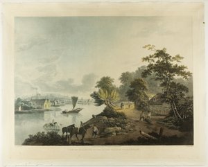 Blick auf Hillbank am Fluss Themse bei London