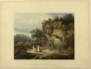 Der Tropfende Brunnen bei Knar Knarcsborough von Francis Nicholson