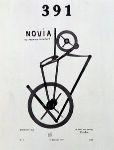 Cover der Zeitschrift „391“ Nr. 1 von Picabia, 25/1/1917 von Francis Picabia