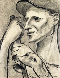 Mann und sein Hund von Francis Picabia