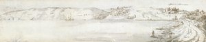 Oystermouth Castle, ca. 1678 von Francis Place