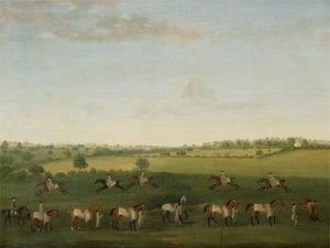 Sir Charles Warre Malets Rennpferde beim Training von Francis Sartorius
