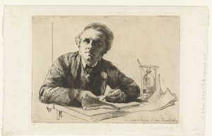 Selbstporträt von Francis Seymour-Haden von Francis Seymour Haden (Sir) (signed by artist)