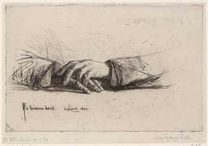 Ruhende Hände von Francis Seymour Haden (Sir)