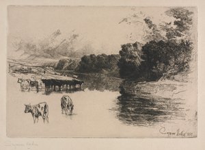Ein Fluss in Lancashire, 1881