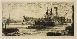 Das Auseinanderbrechen der Agamemnon, Nr. I von Francis Seymour Haden