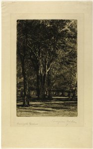 Kensington Gardens, Nr. II (große Platte) von Francis Seymour Haden