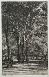 Kensington Gardens Die große Platte von Francis Seymour Haden