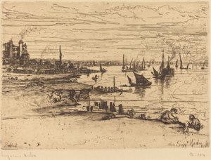Gegenüber dem Gasthaus, Purfleet von Francis Seymour Haden
