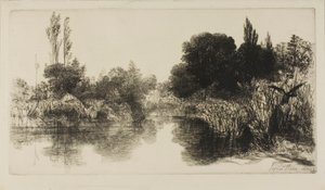 Shere Mill Pond, Nr. II (große Platte) von Francis Seymour Haden