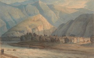 Der Grange am Kopf des Keswick-Sees von Francis Towne