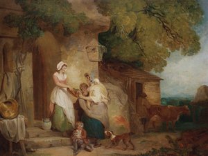 Rustikale Wohltätigkeit, 1791 von Francis Wheatley
