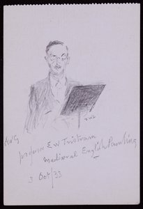 Porträt von Professor EW Tristram