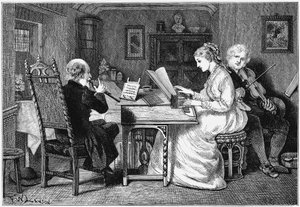 Musik machen, London, 1874