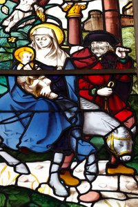 Kloster Batalha. Heilige Familie. Flucht nach Ägypten. Portugal.